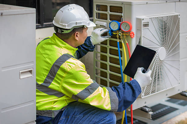 Professional Hvac technician working in Russiaville, IN